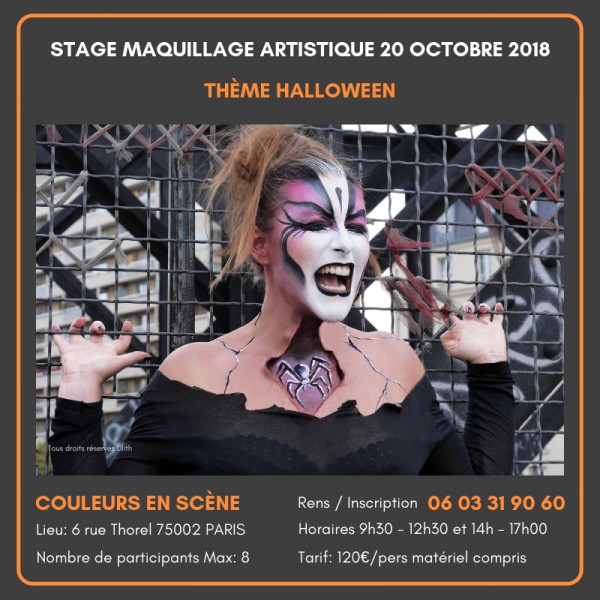 Stage Maquillage Artistique Spécial Halloween