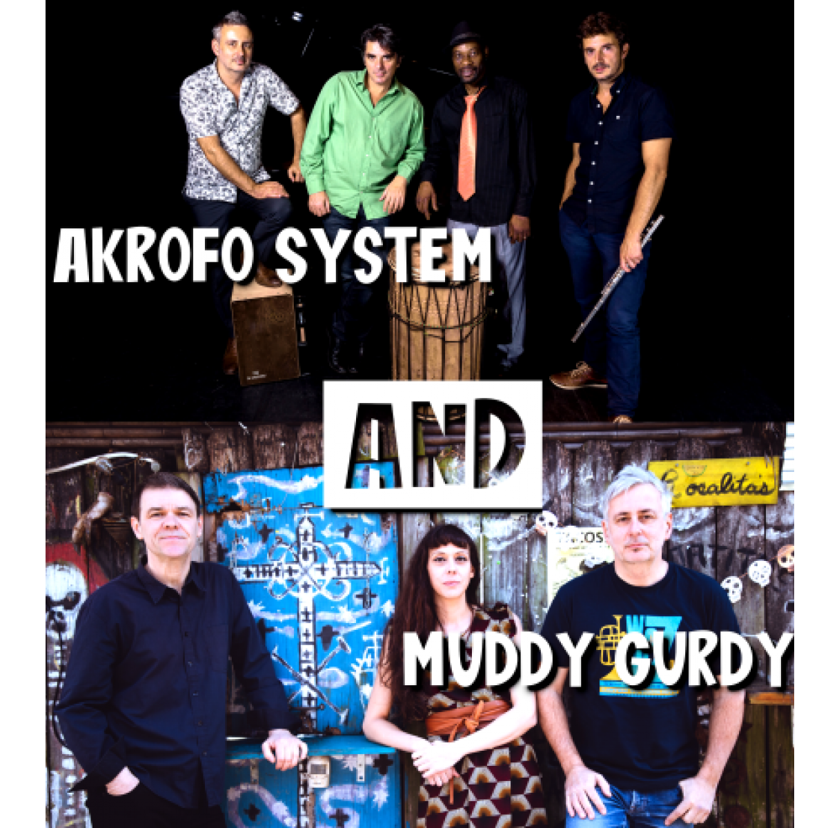 Plateau concert : Akrofo System et Muddy Gurdy