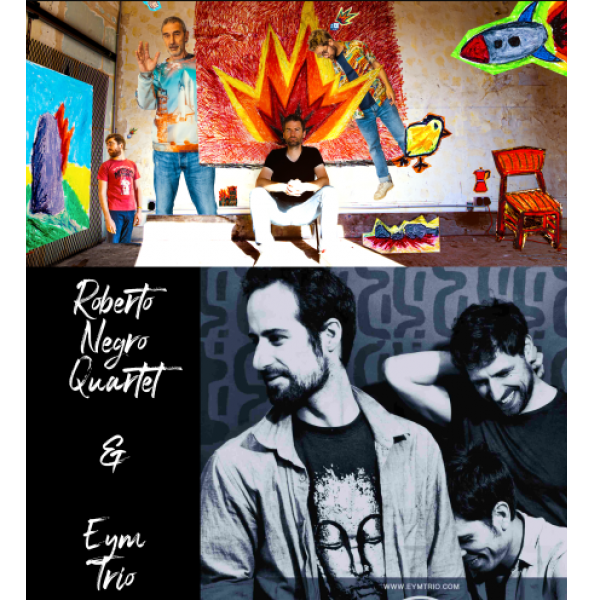 Plateau concert : EYM Trio – Sadhana & Roberto Negro Quartet – Papier ciseau