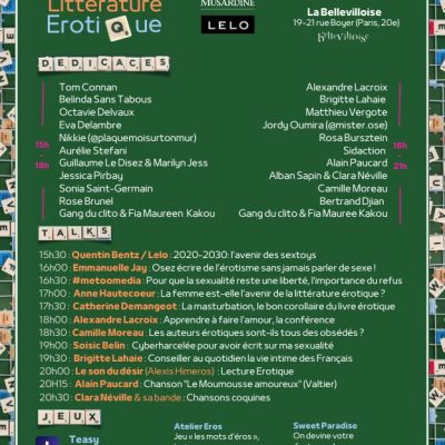 Salon de la littérature érotique à Paris 2022