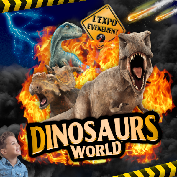 Exposition de dinosaures • Dinosaurs World à l'hippodrome de Marcq-en-Barœul