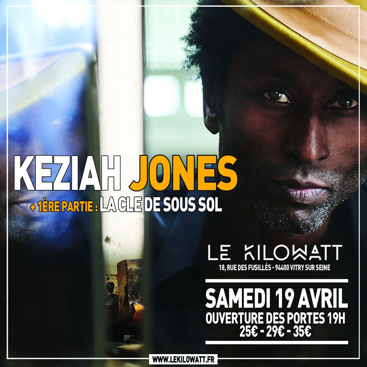 Keziah Jones + La clé de sous sol