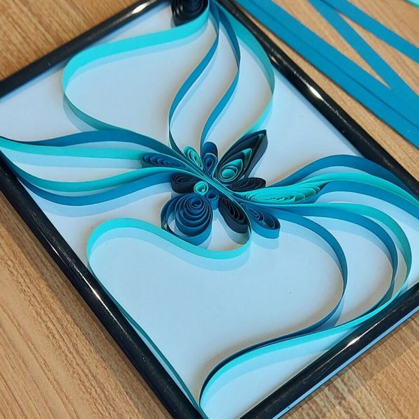 Paysage en quilling