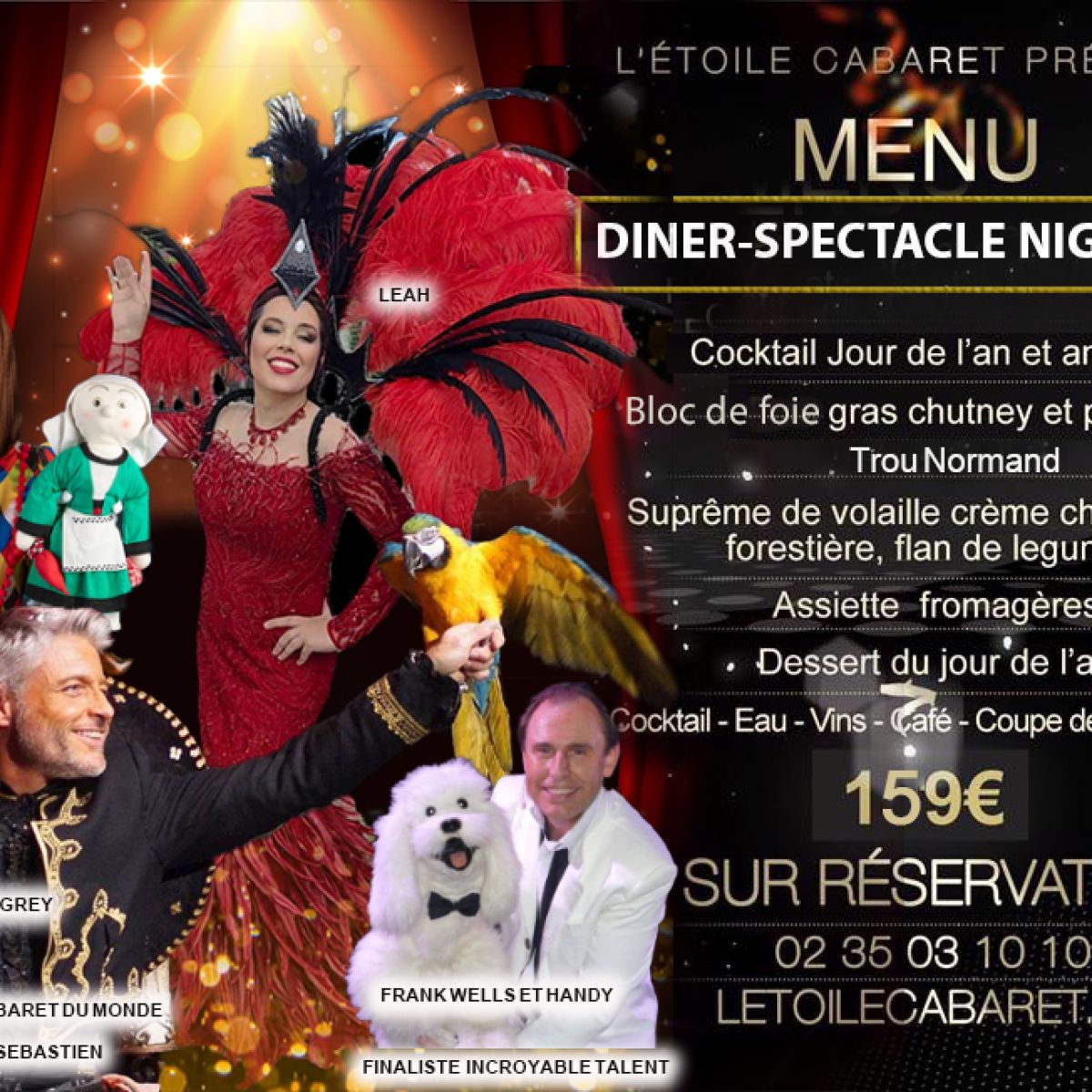 Diner Spectacle Cabaret St Sylvestre