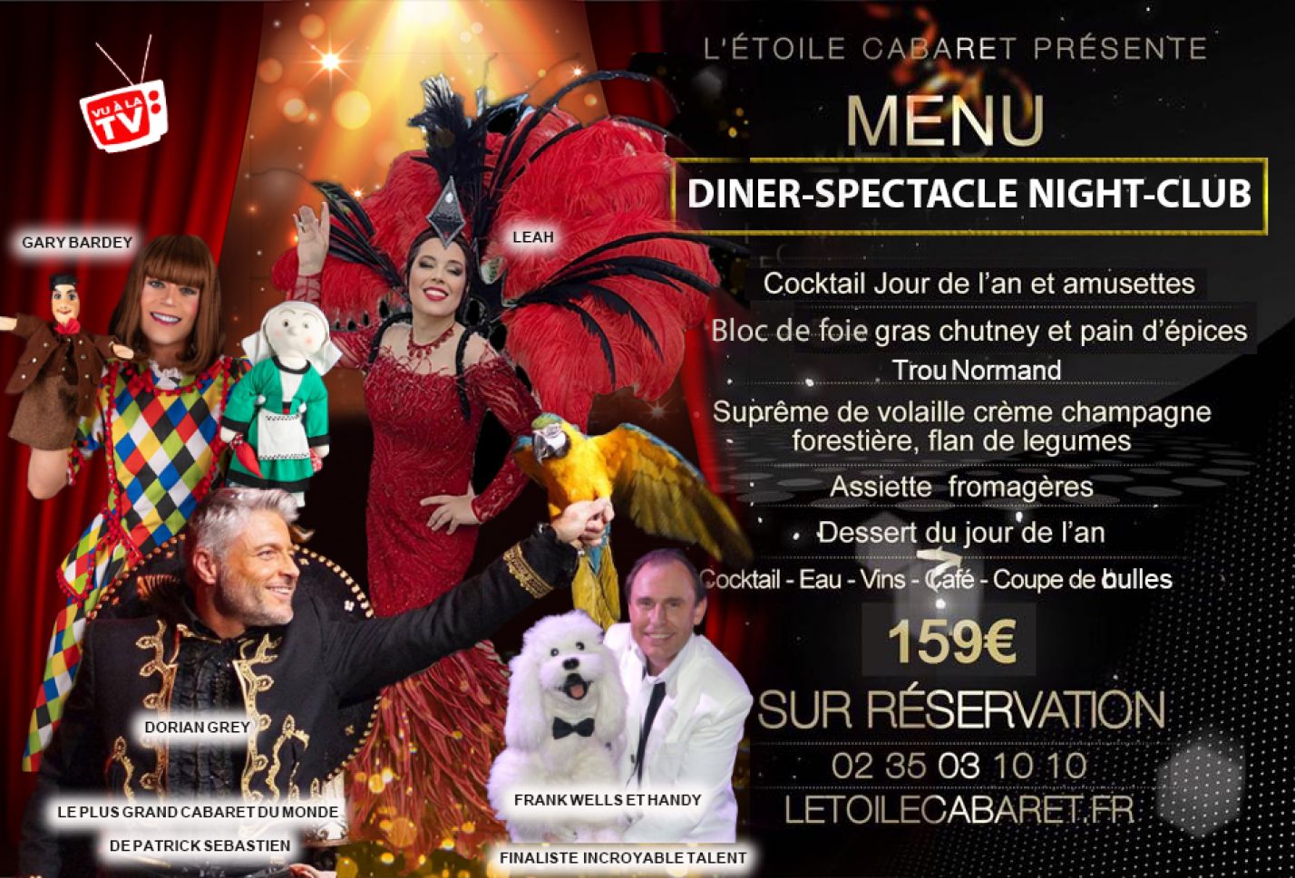 Diner Spectacle Cabaret St Sylvestre