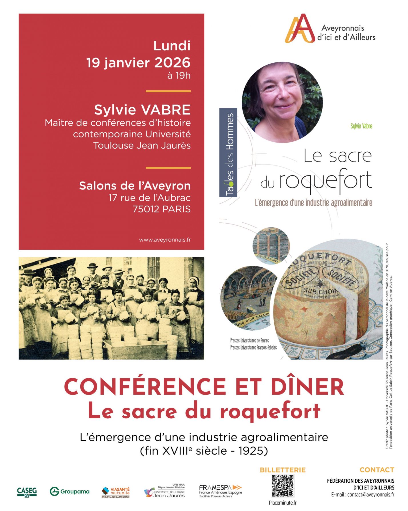 CONFERENCE "LE SACRE DU ROQUEFORT" et dîner