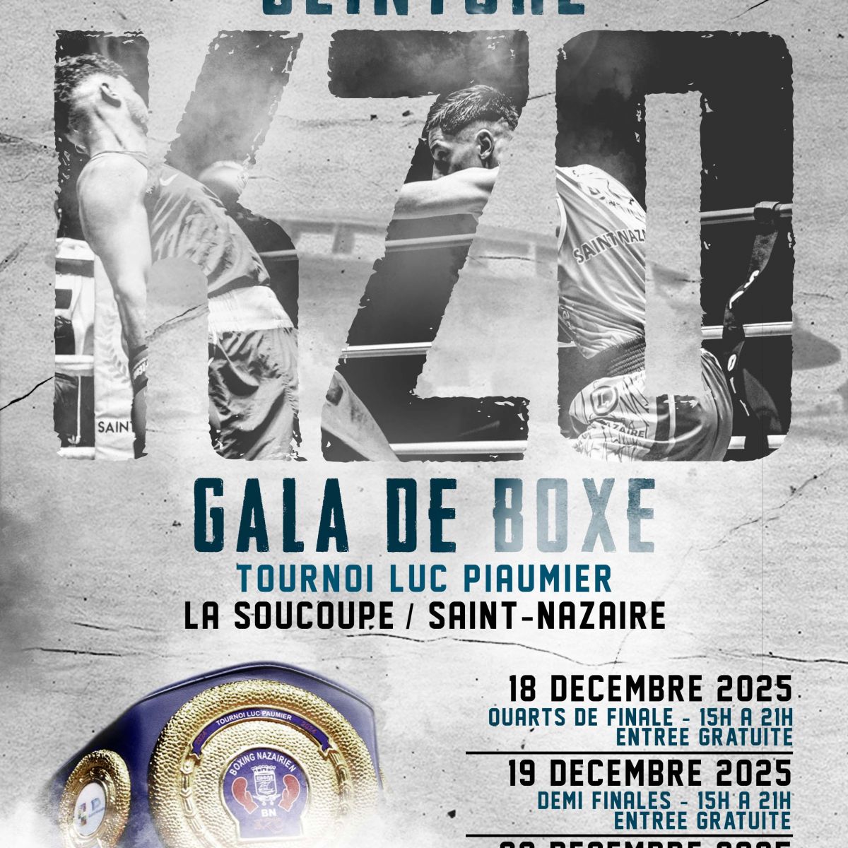 Les finales des ceintures KZO