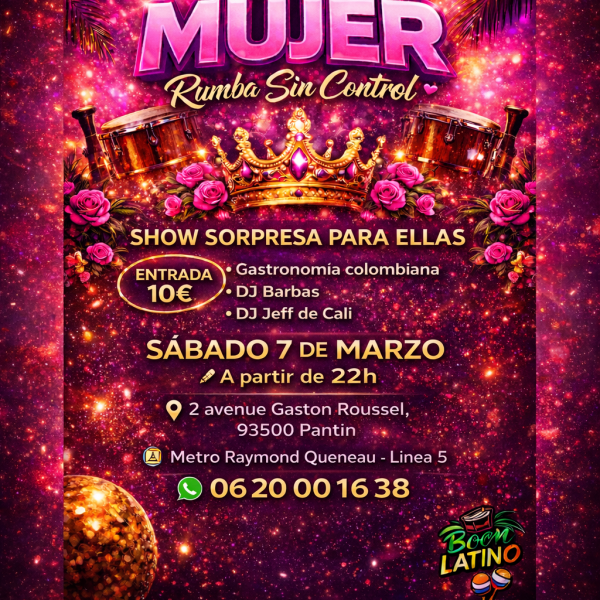 RUMBA SIN CONTROL CELEBRANDO EL DIA DE LA MUJER