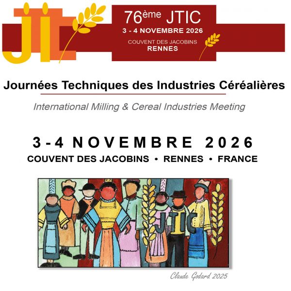 JTIC : 76èmes Journées Techniques des Industries Céréalières
