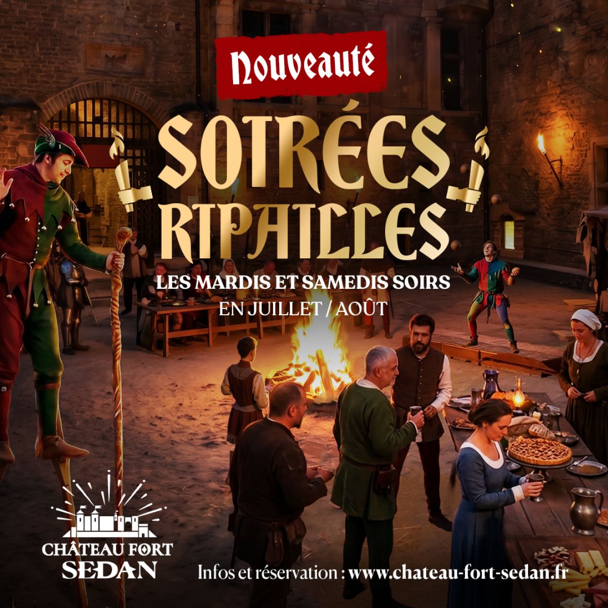 Soirées ripailles au Château Fort de Sedan